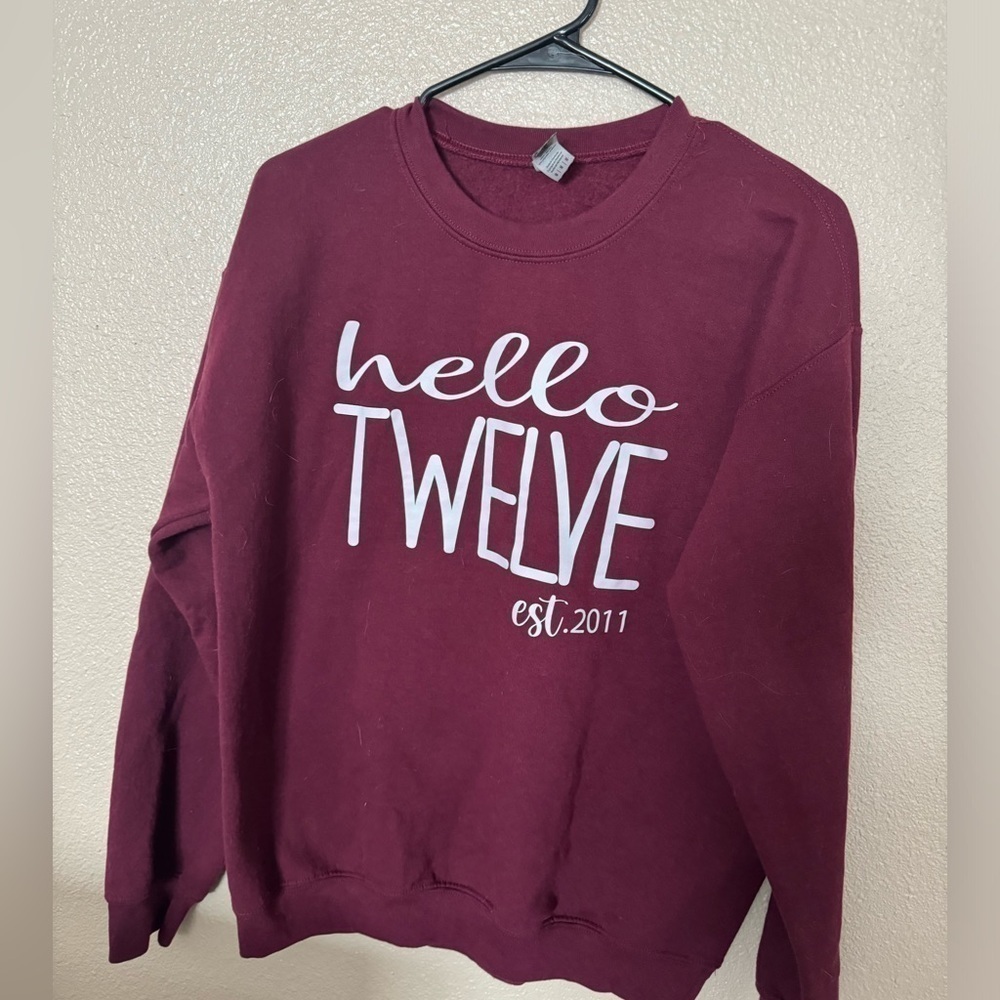 Hello twelve sweatshirt
